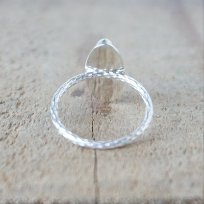 Size 9 Mother of Pearl Stacking Ring