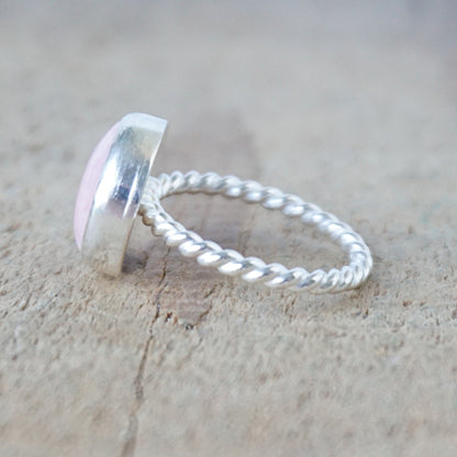 Size 6 1/2 Pink Opal Stacking Ring