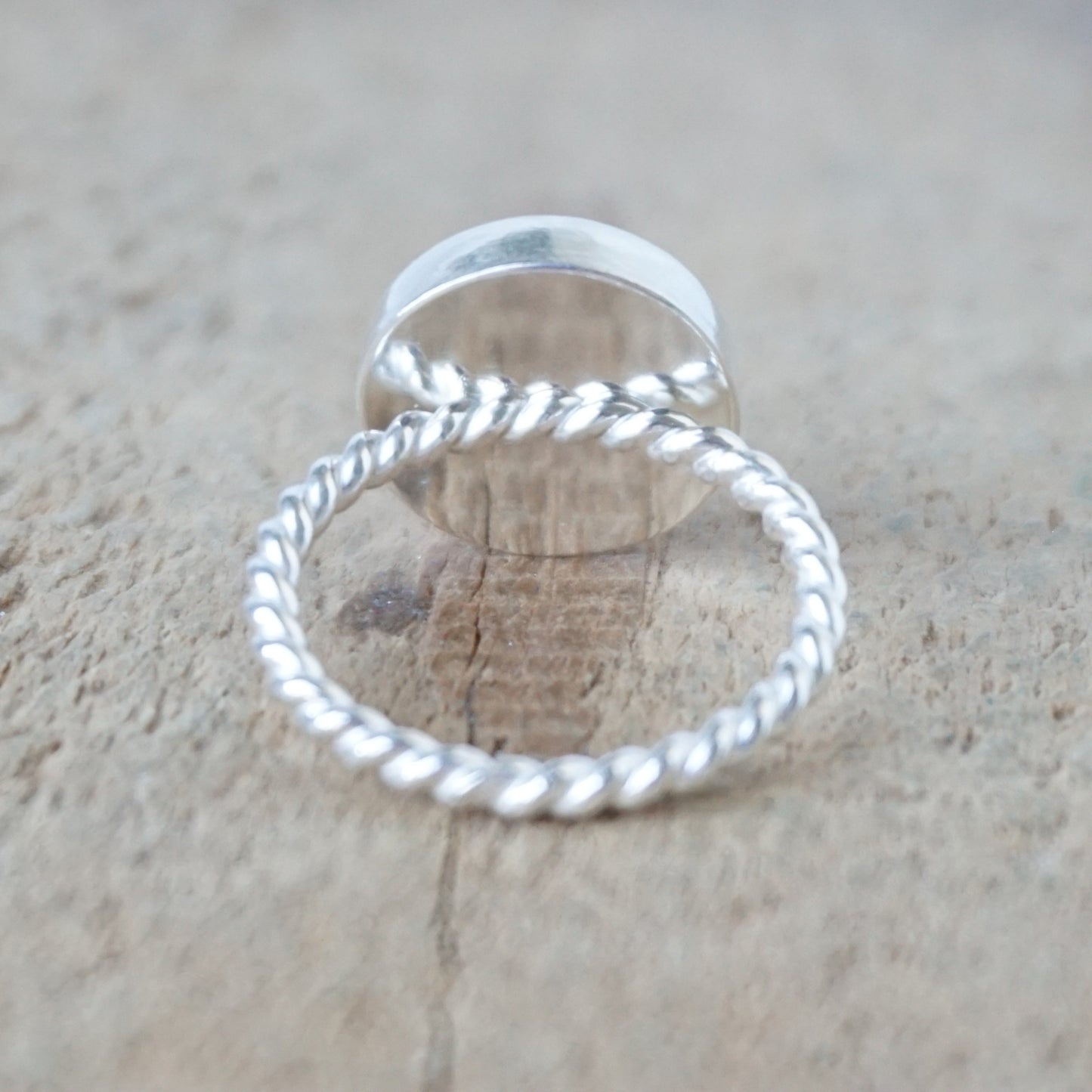 Size 6 1/2 Pink Opal Stacking Ring