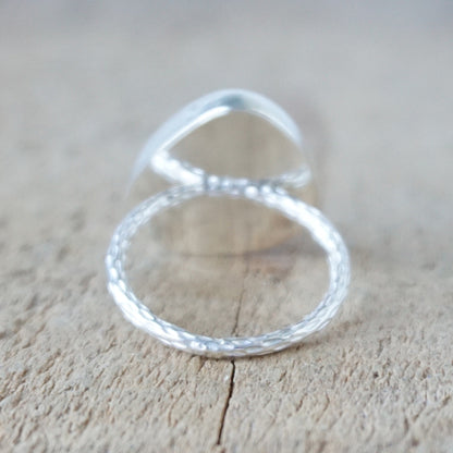 Size 7 1/4 Seafoam Green Sea Glass Stacking Ring