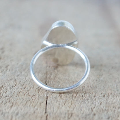 Size 6 1/2 Seafoam Green Sea Glass Stacking Ring