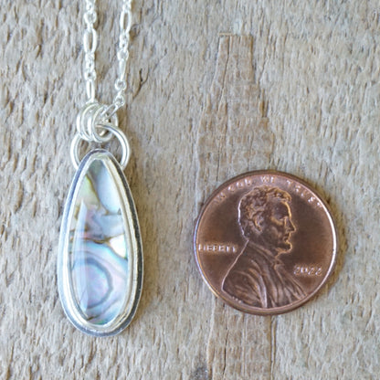 Abalone and Quartz Doublet Pendant