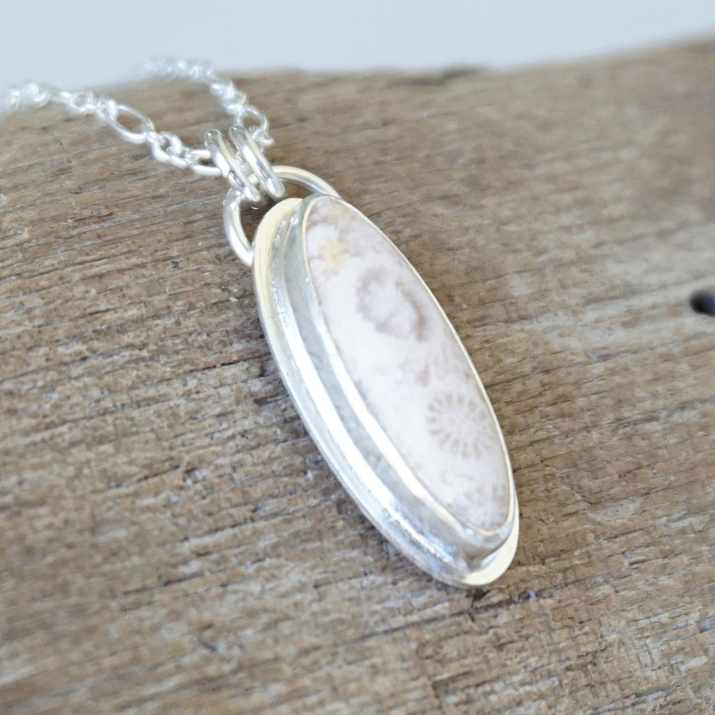 Fossilized Coral Pendant