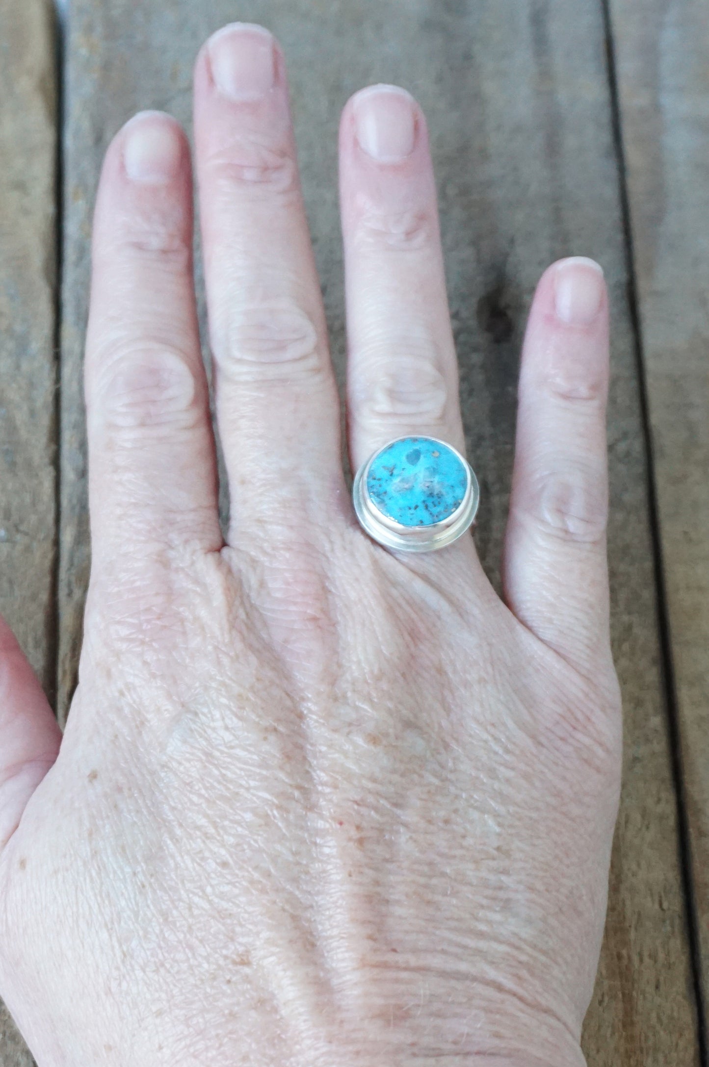 Size 6 1/2 Persian Turquoise Statement Ring