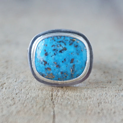 Size 7 Persian Turquoise Statement Ring