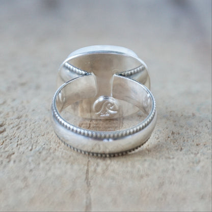 Size 7 Persian Turquoise Statement Ring