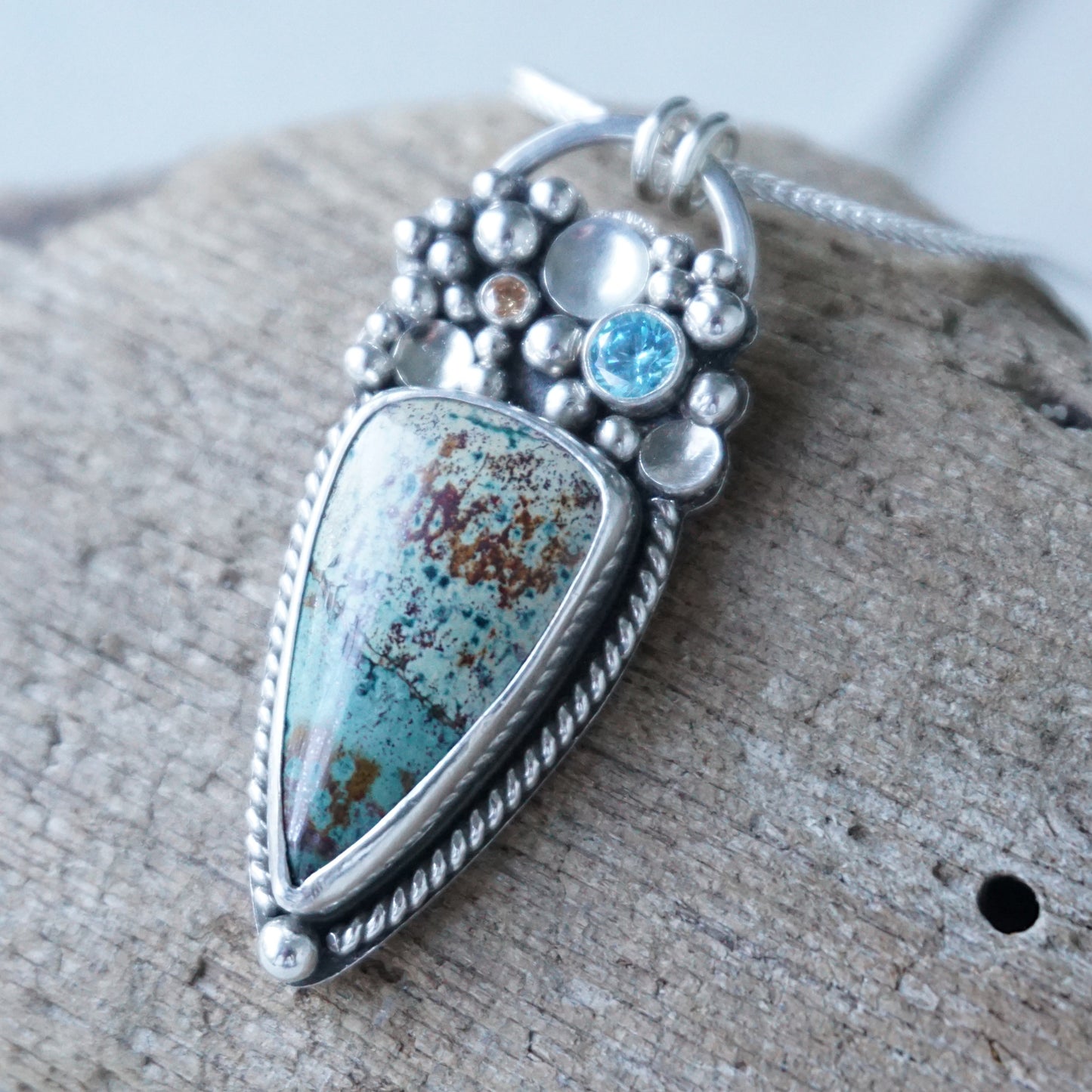 Morning Dew Jasper Statement Pendant