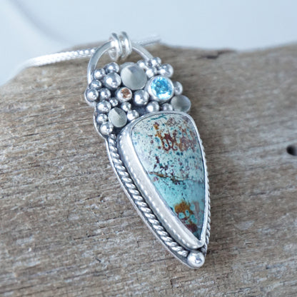 Morning Dew Jasper Statement Pendant