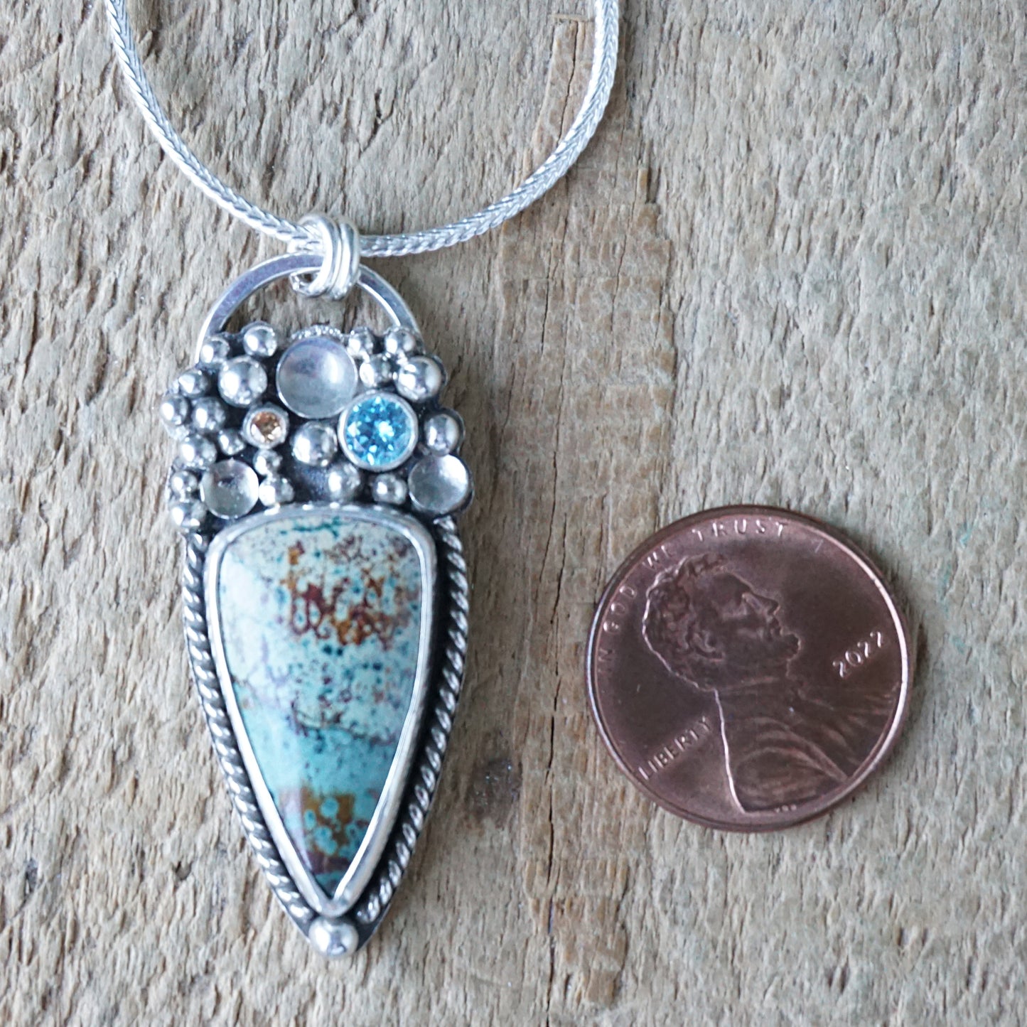 Morning Dew Jasper Statement Pendant