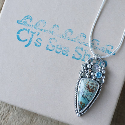 Morning Dew Jasper Statement Pendant