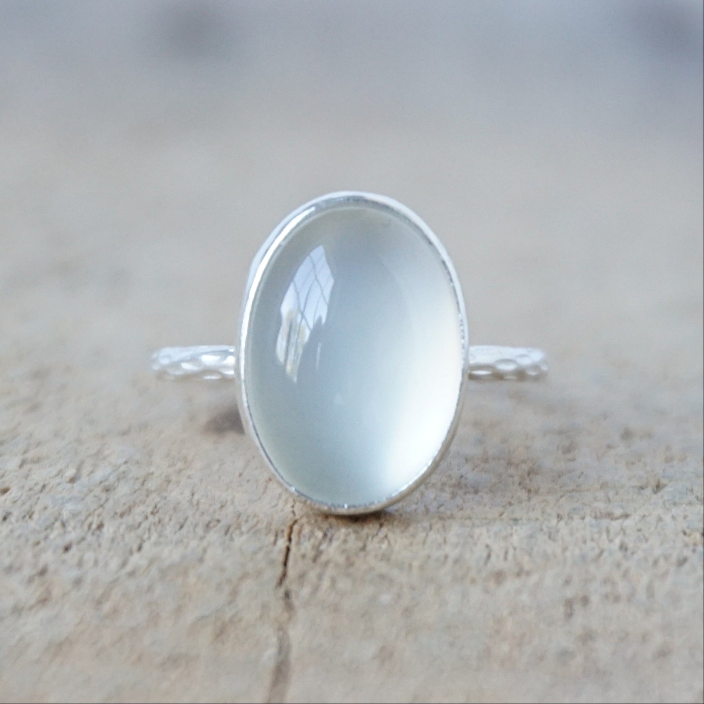 Size 6 Moonstone Stacking Ring