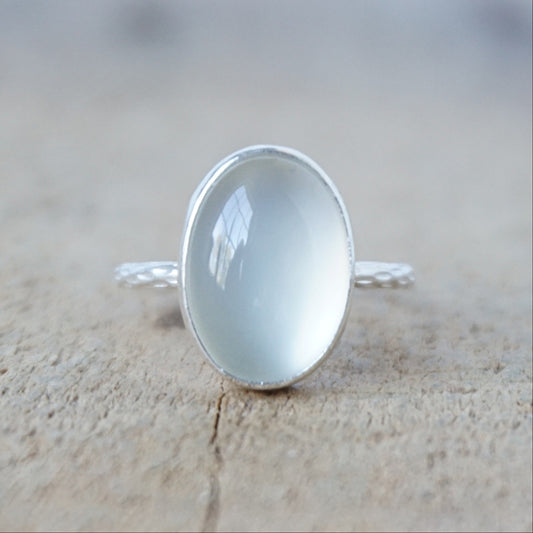 Size 6 Moonstone Stacking Ring