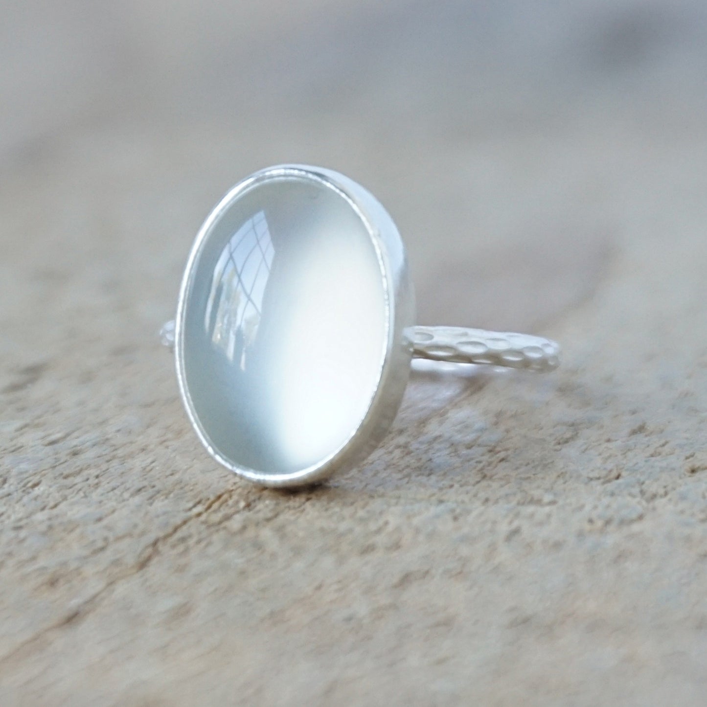 Size 6 Moonstone Stacking Ring