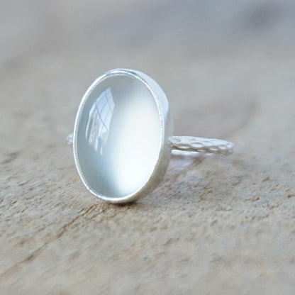 Size 6 Moonstone Stacking Ring