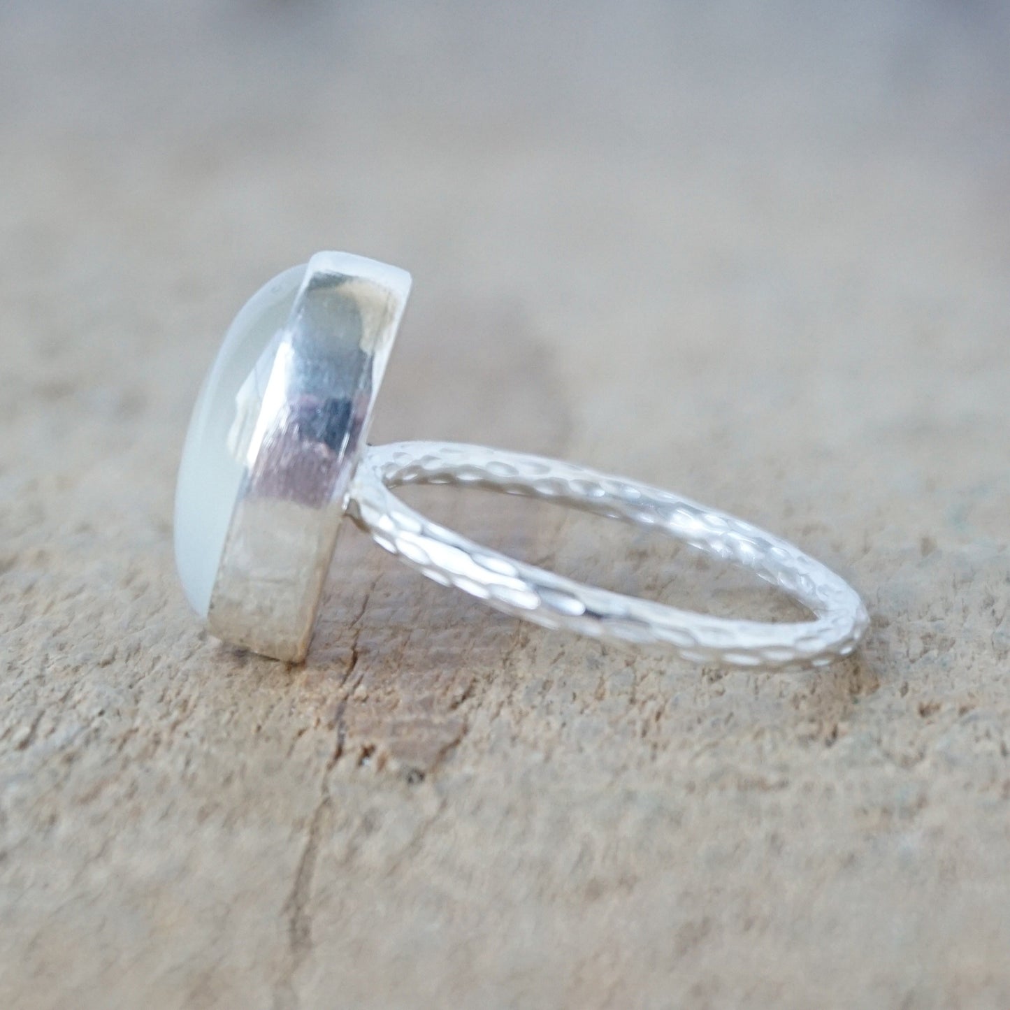 Size 6 Moonstone Stacking Ring