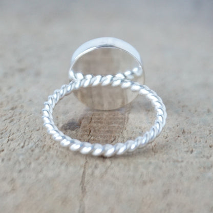 Size 7 Pink Opal Stacking Ring