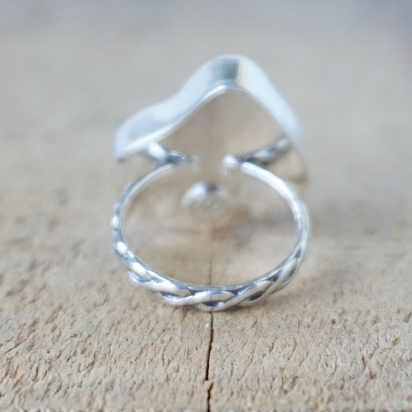 Size 6 1/2 Seafoam Green Sea Glass Statement Ring