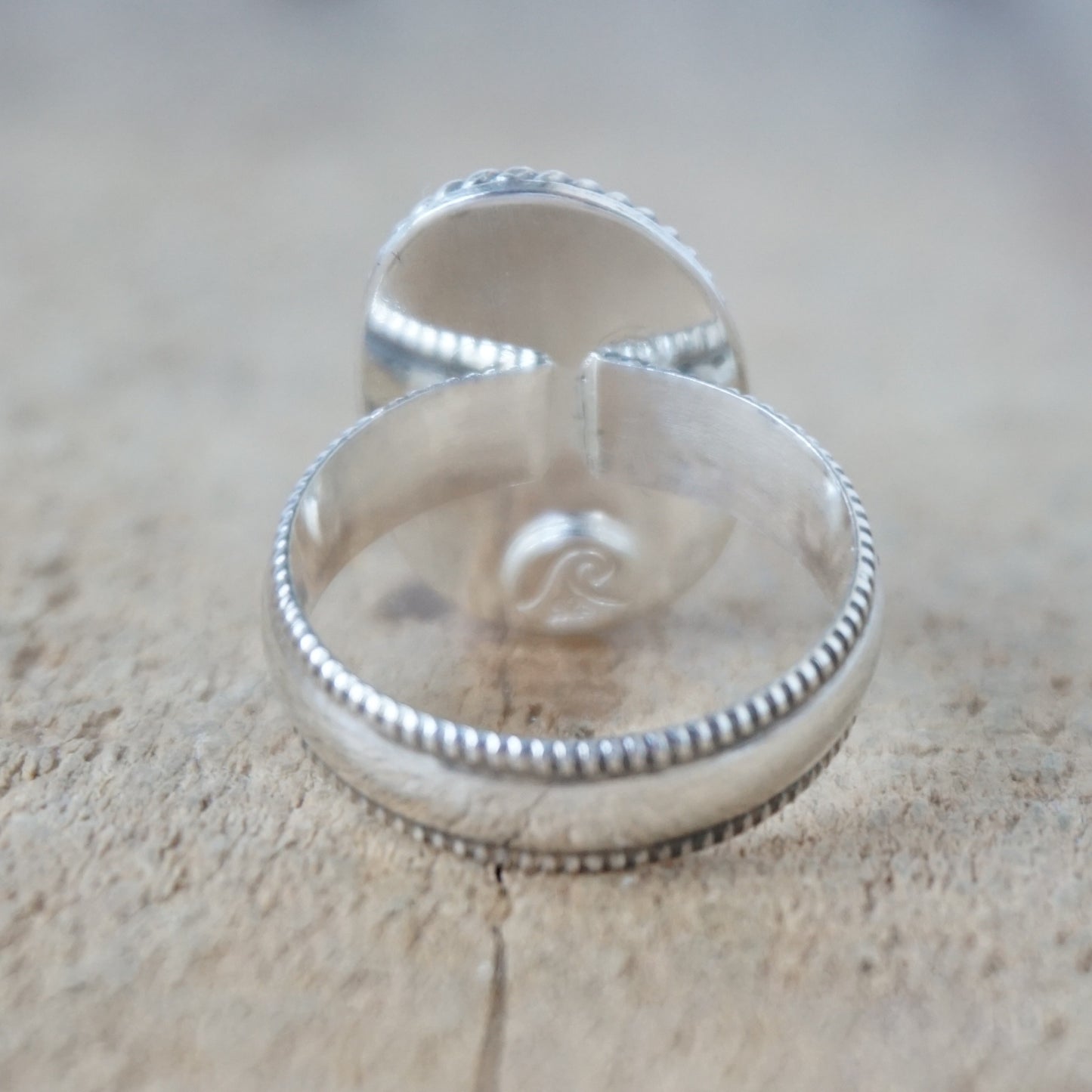 Size 8 Seafoam Green Sea Glass Statement Ring