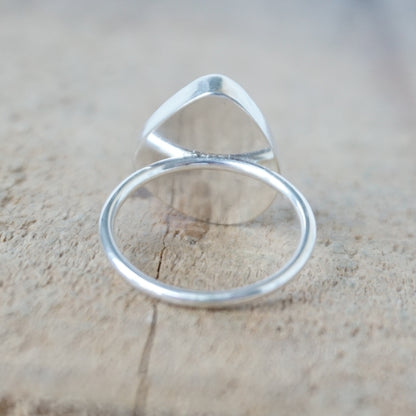 Size 8 Seafoam Green Sea Glass Stacking Ring