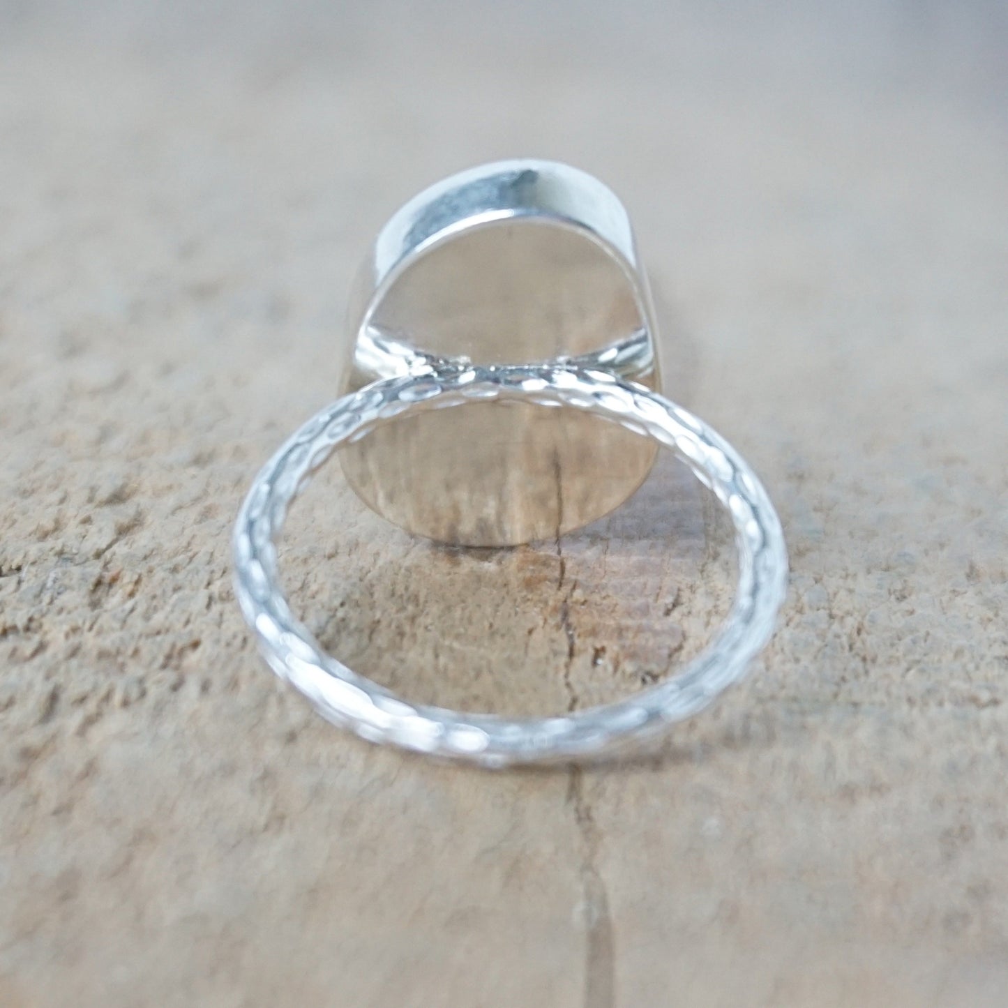 Size 6 Light Lavender Sea Glass Stacking Ring