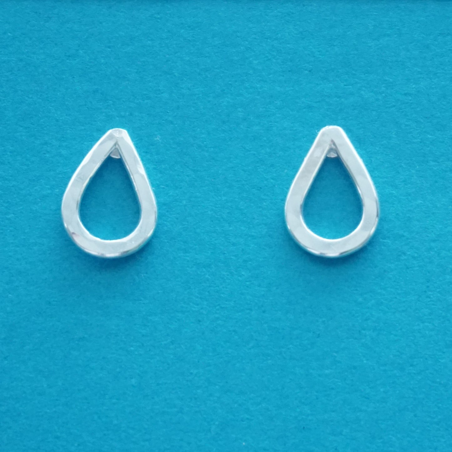 Sterling Silver Teardrop Stud Earrings