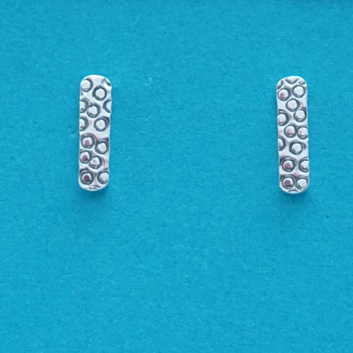 Sterling Silver Circle Stud Earrings