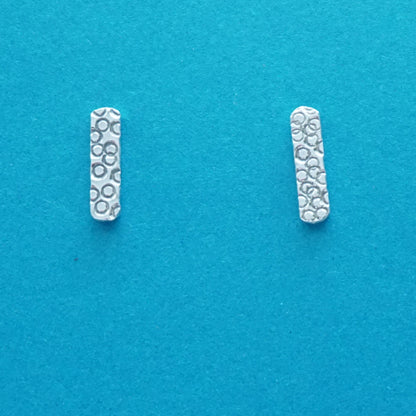 Sterling Silver Circle Stud Earrings