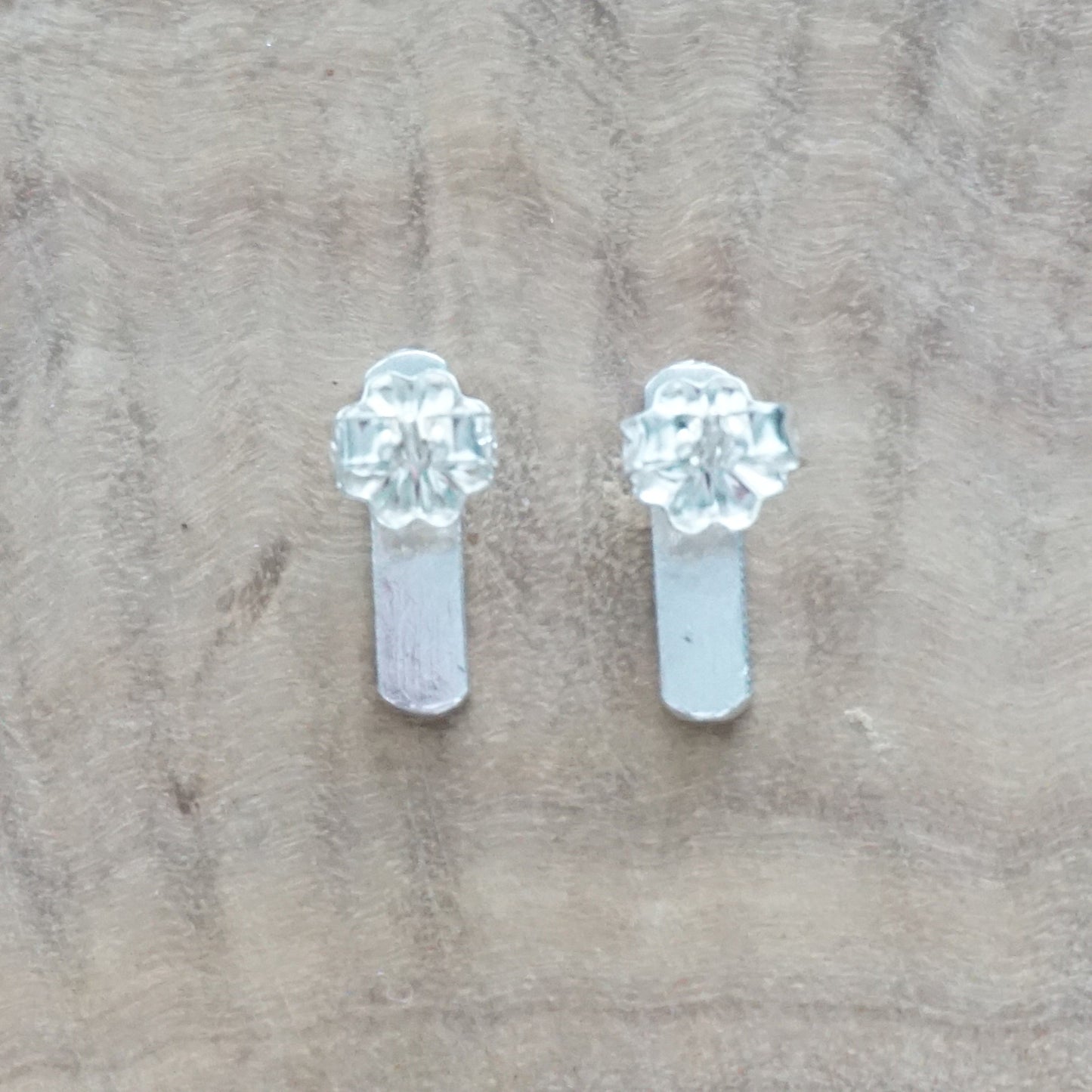 Sterling Silver Circle Stud Earrings