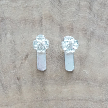 Sterling Silver Circle Stud Earrings