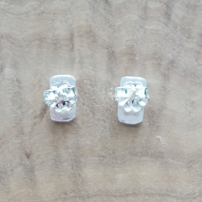 Sterling Silver Hammered Stud Earrings