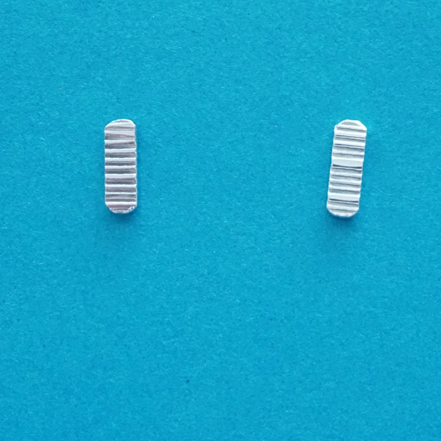 Sterling Silver Hammered Stud Earrings