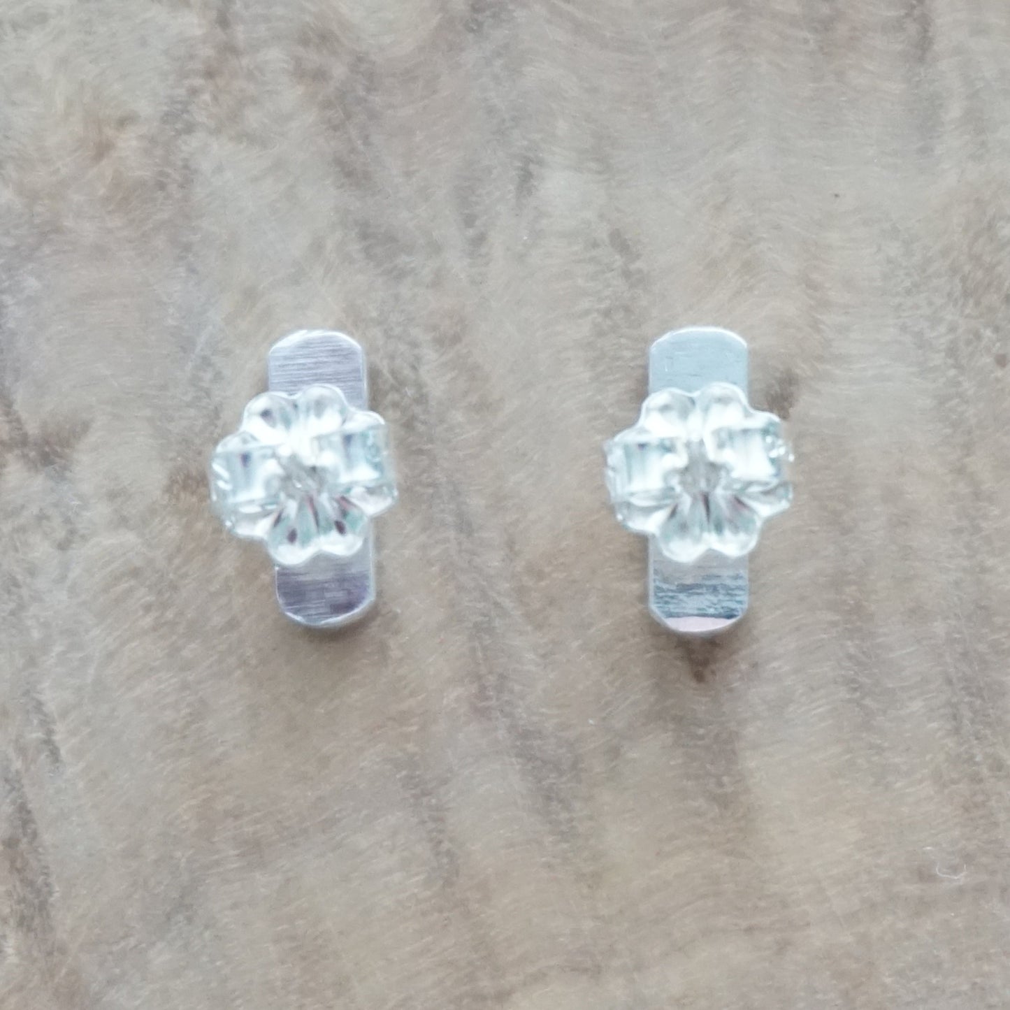 Sterling Silver Hammered Stud Earrings