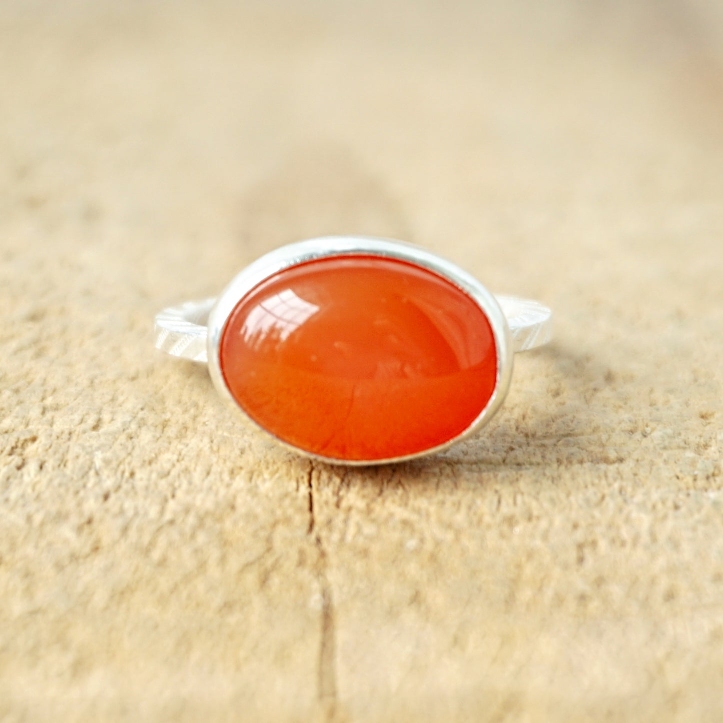 Size 7 1/4 Carnelian Stacking Ring