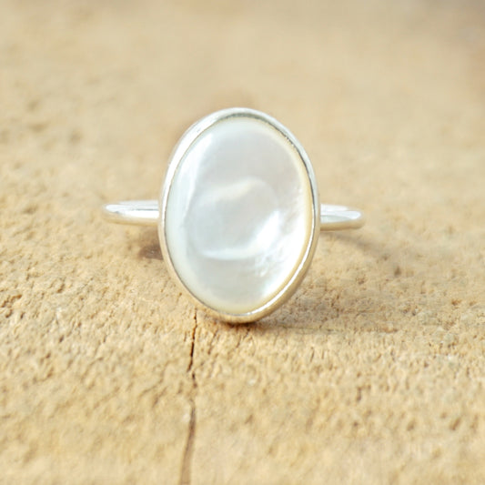 Mother of Pearl Stacking Ring