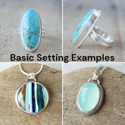 Ring and pendant examples for custom order jewelry