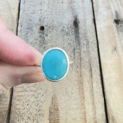 Size 6 Kingman Turquoise Stacking Ring