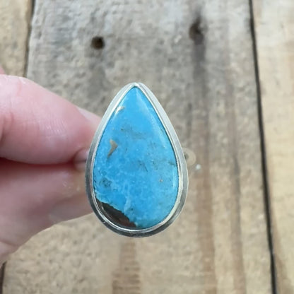 Size 9 1/4 Persian Turquoise Statement Ring