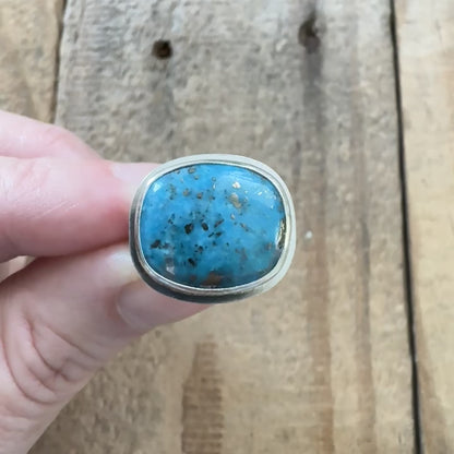 Size 7 Persian Turquoise Statement Ring
